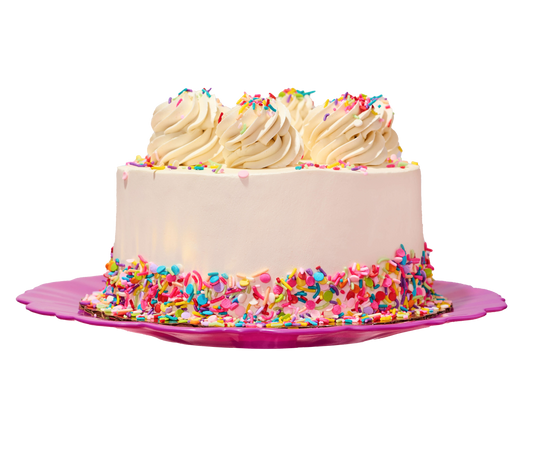 White confetti cake